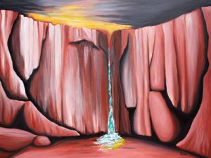 New Painting, waterhole
